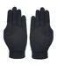 Gants en laine naoki adulte noir Trespass