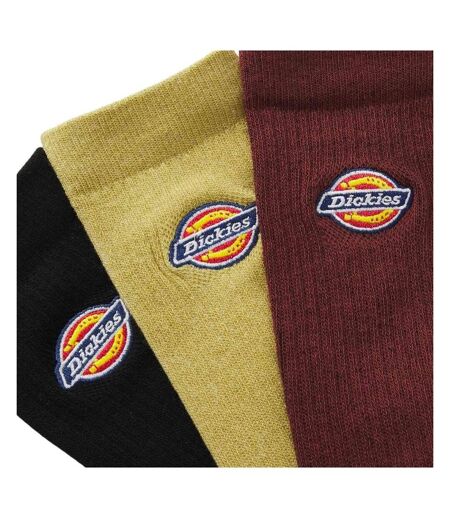 x3 paires de chaussettes rouge/jaune/noire homme dickies valley grove