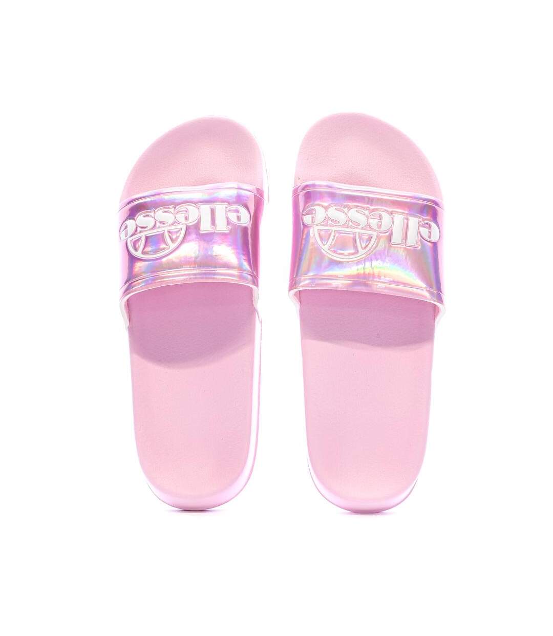 Claquettes roses femme ellesse demi-2