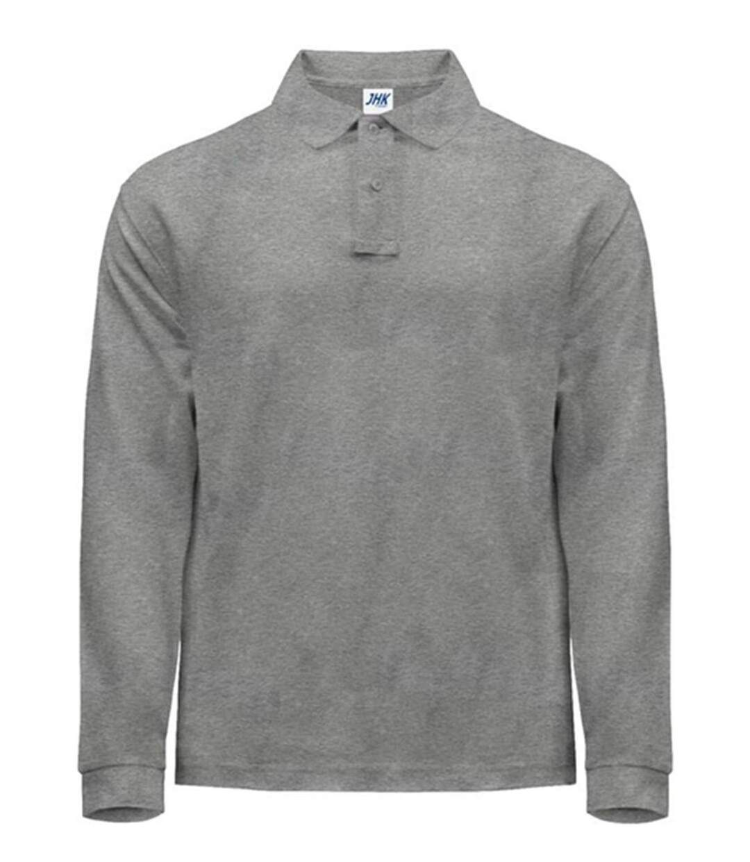 Polo manches longues - Homme - JK215 - blanc