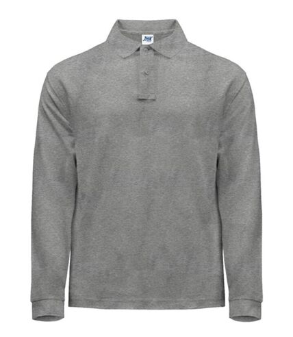 Polo manches longues - Homme - JK215 - blanc