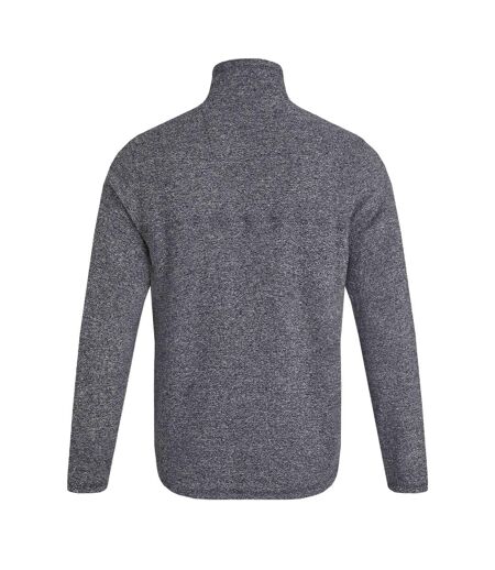Mens laramie snow marl quarter zip fleece navy Weird Fish
