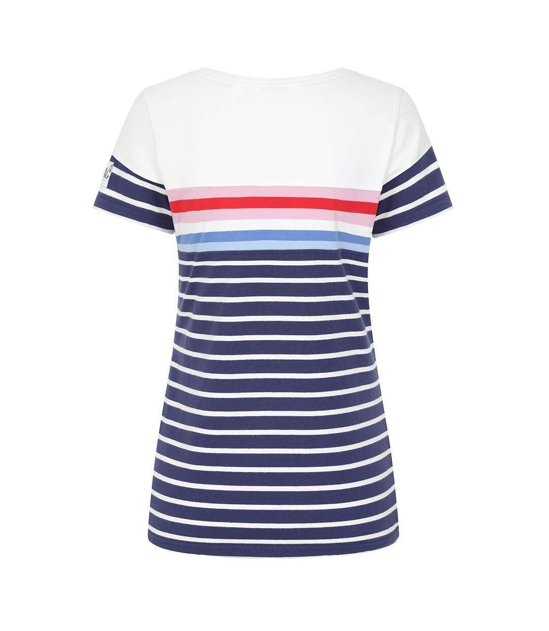Womens/ladies Breton Top Sapphire Lazy Jacks-3
