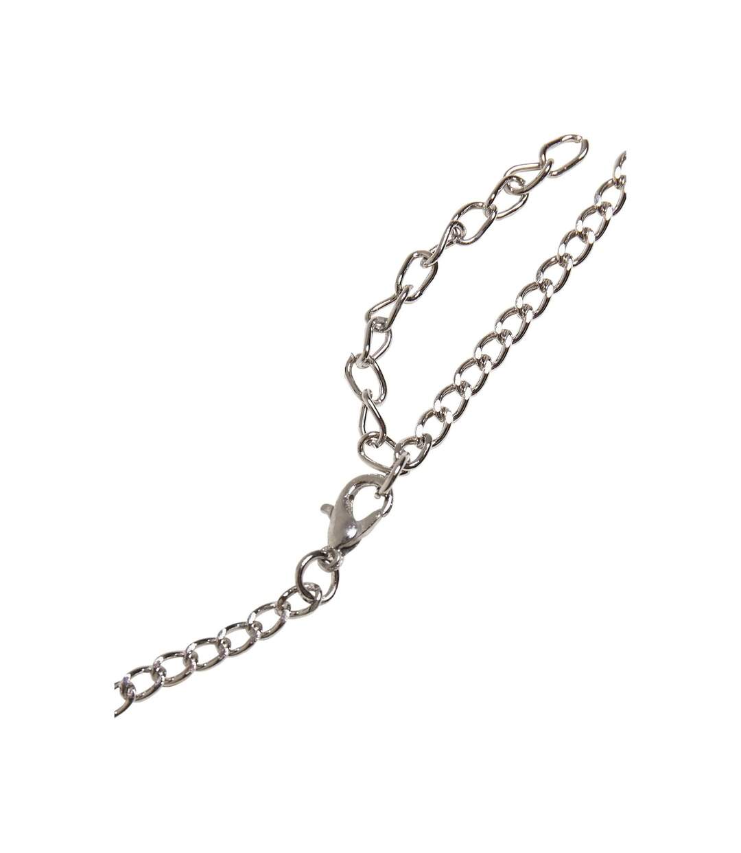 Diamond Cross Necklace One Size Silver Urban Classics-2