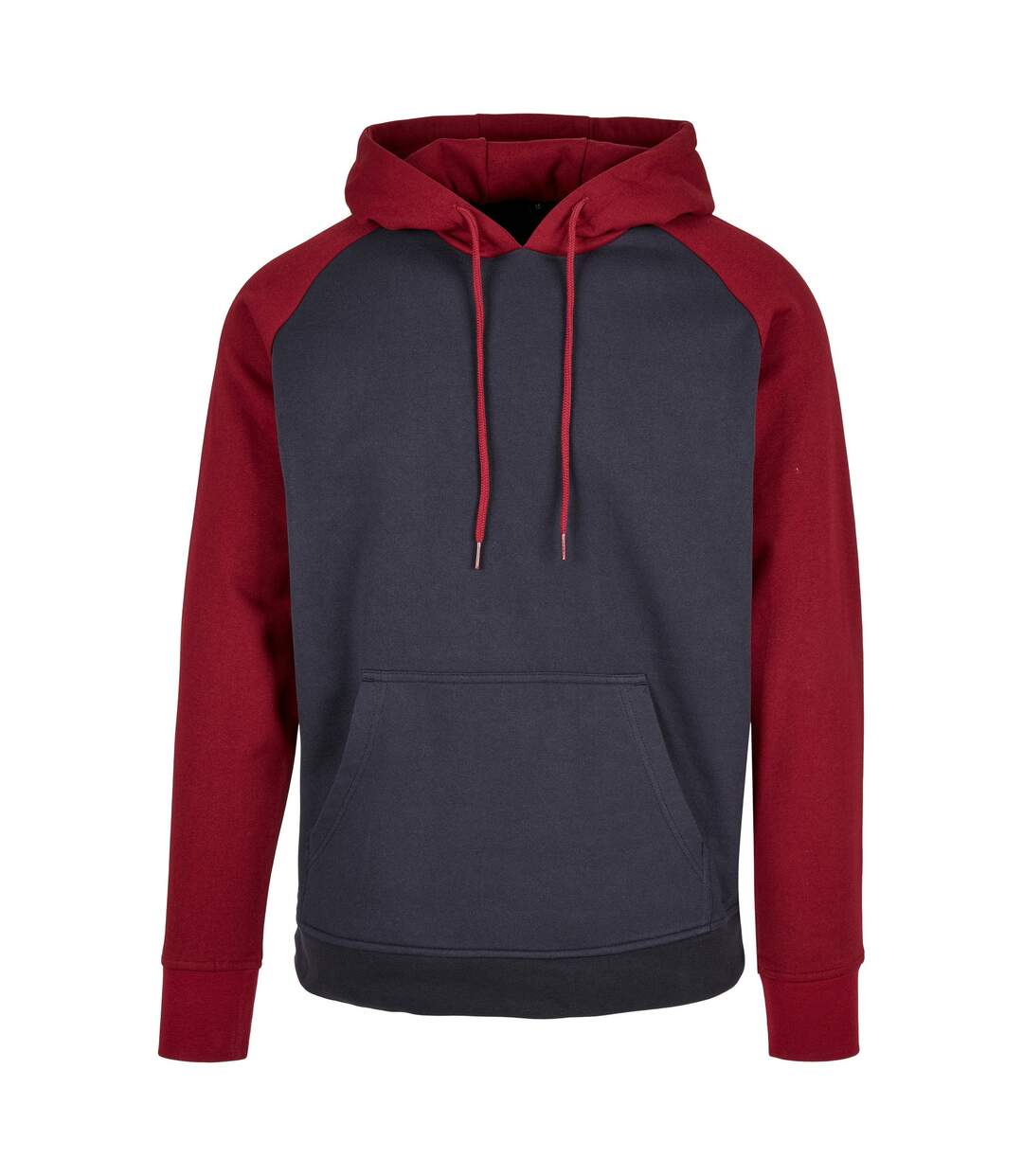 Sweat À Capuche Homme Bleu Marine Bordeaux Build Your Brand-1