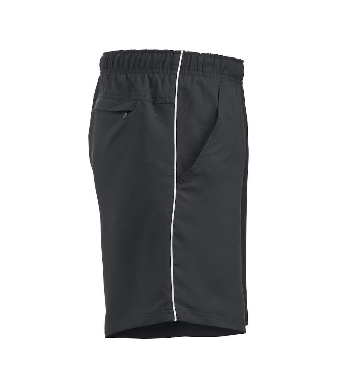 Unisex Adult Hollis Shorts Black White Clique-4