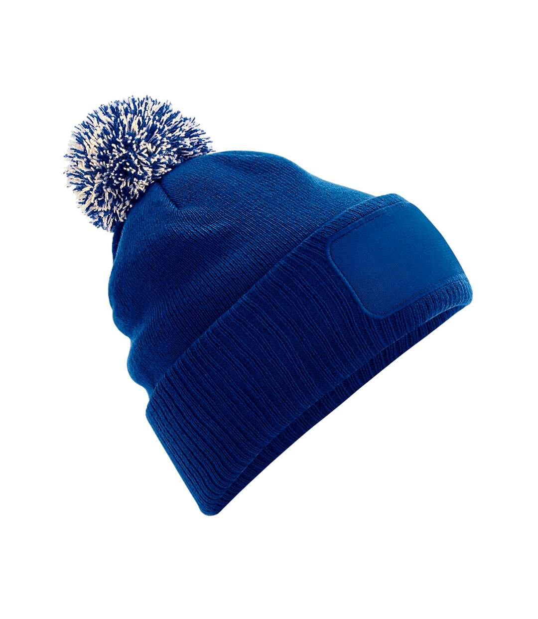 Bonnet snowstar unisexe bleu/blanc Beechfield-1