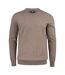 Mens oakville knitted crew neck sweater top nougat melange, melange Cutter & Buck-1
