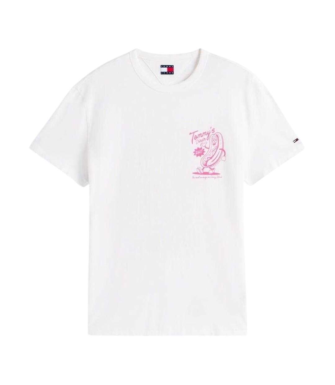 T-shirt Motif/style Hot-dog Homme Écru Tommy Jeans-2