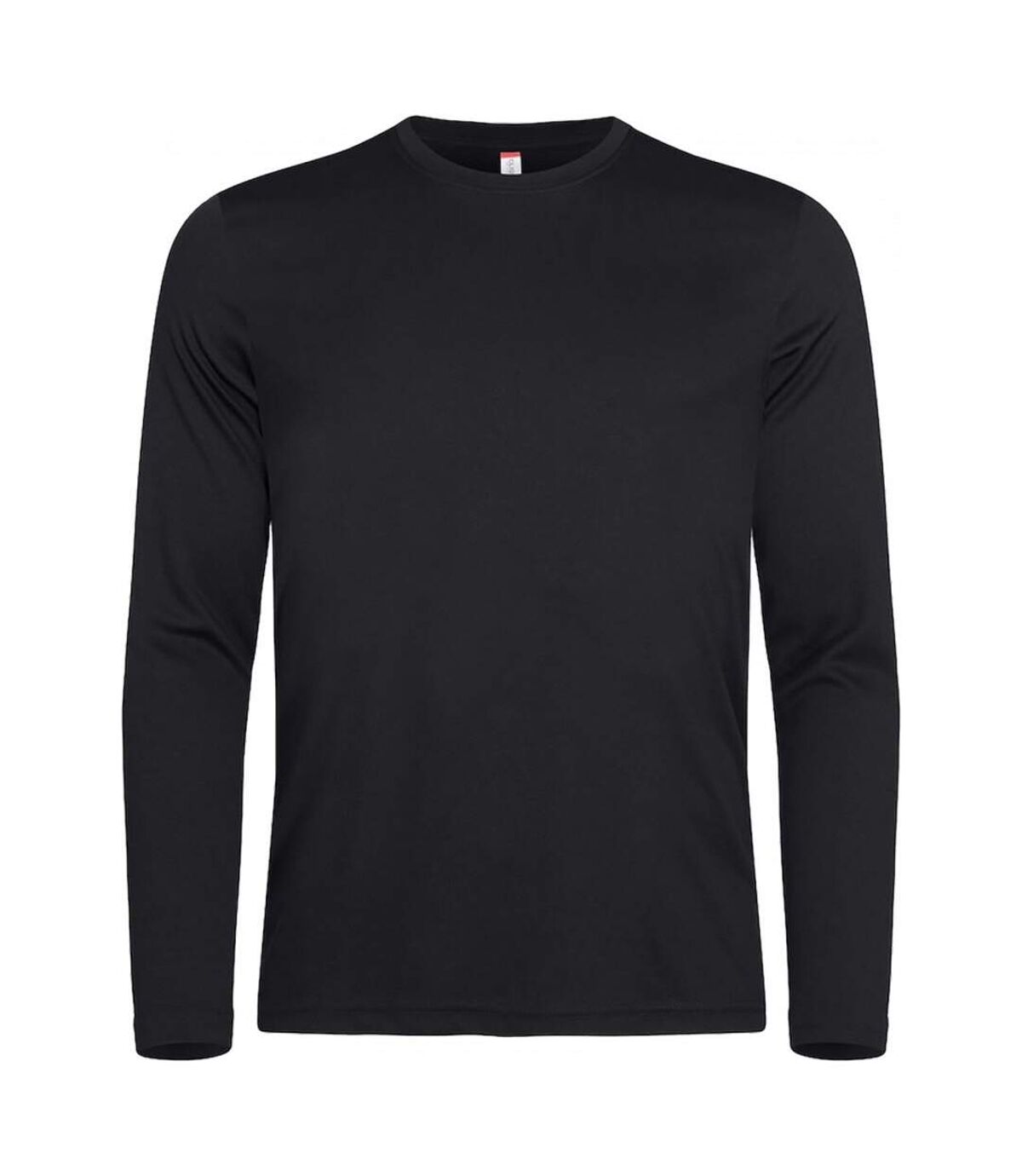 Clique Mens Basic Active Long-Sleeved T-Shirt (Black)