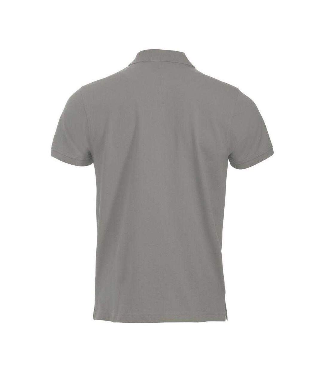 Mens Classic Lincoln Polo Shirt Silver Clique-2