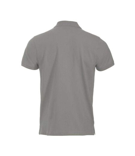 Mens Classic Lincoln Polo Shirt Silver Clique