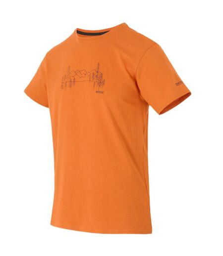 T-shirt breezed homme orange sombre Regatta