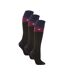 3 Pack Ladies Winter 2.3 TOG Thermal Long Knee High Ski Socks-1