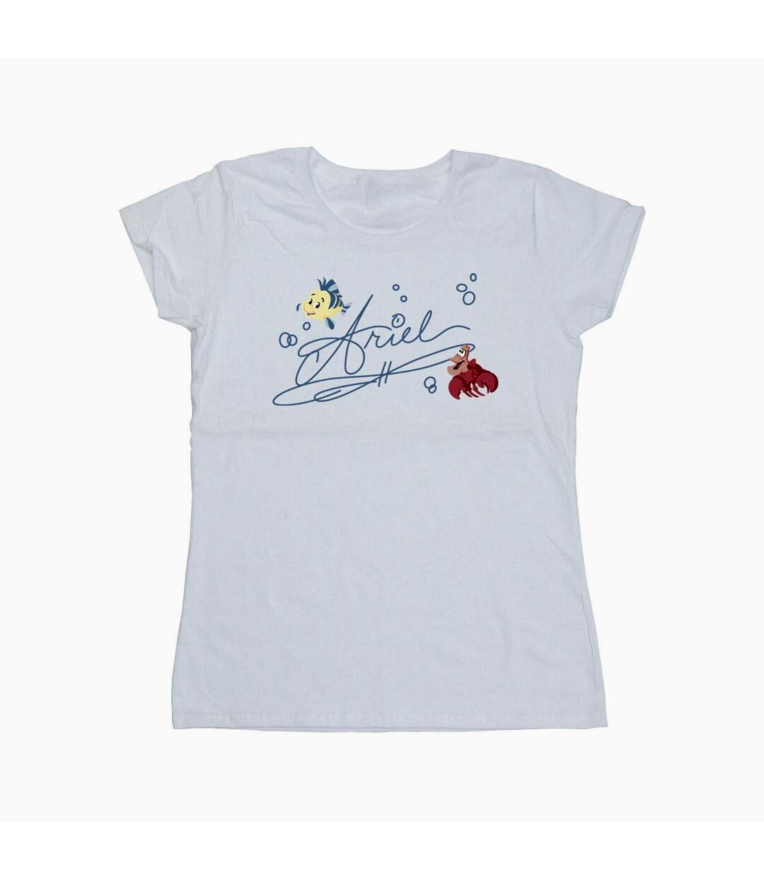 Disney T-shirt en coton Ariel La Petite Sirène Femme/Ladies (Blanc) - UTBI26401-1