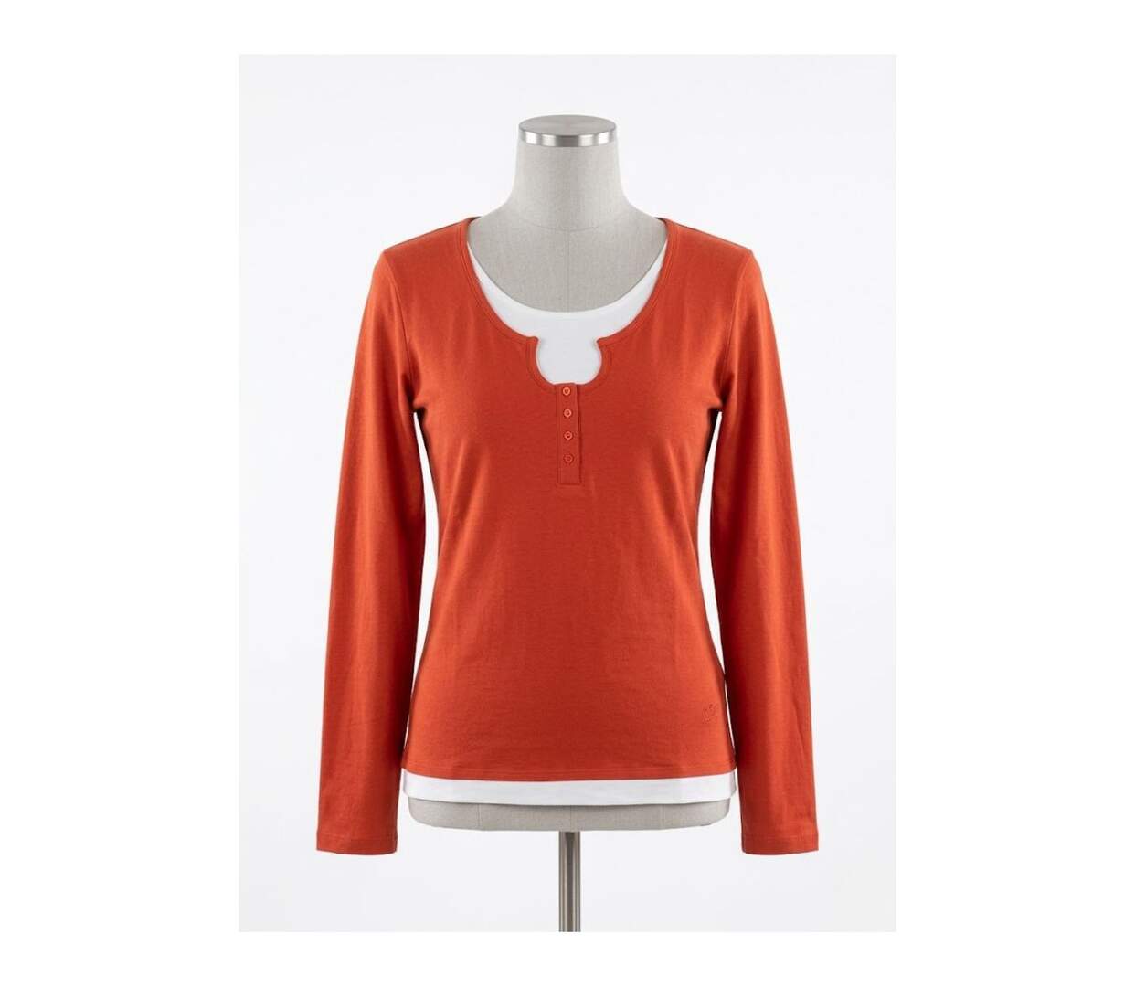 Tee-shirt MAYFLOWER CLUB2R rouge fantaisie : l'effet 2 en 1 ultra stylé-3
