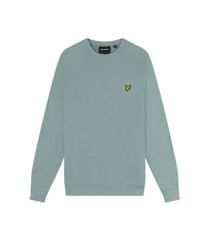 Mens crew neck long-sleeved sweatshirt slate blue Lyle & Scott