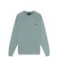 Mens crew neck long-sleeved sweatshirt slate blue Lyle & Scott