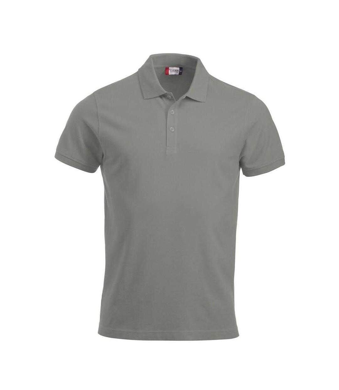 Mens Classic Lincoln Polo Shirt Silver Clique-1