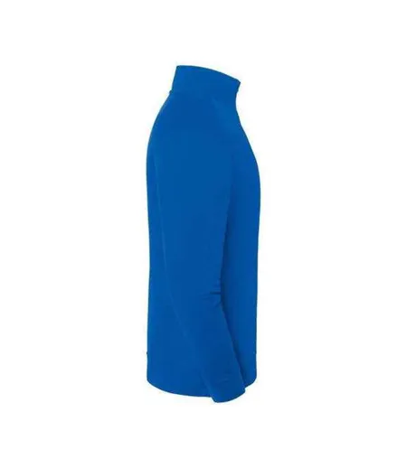 Sweat Uni Col Montant Zippé Iconic Premium Homme Bleu Roi Fruit Of The Loom