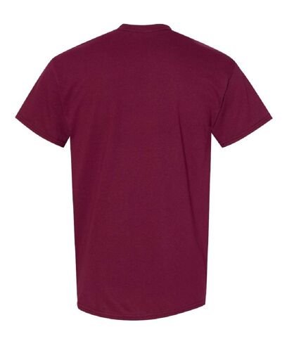 Gildan Mens Heavy Cotton Short Sleeve T-Shirt (Maroon)