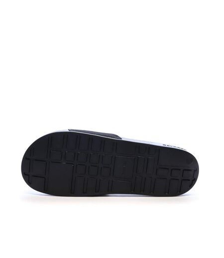 Claquettes noires homme calvin klein jeans slide