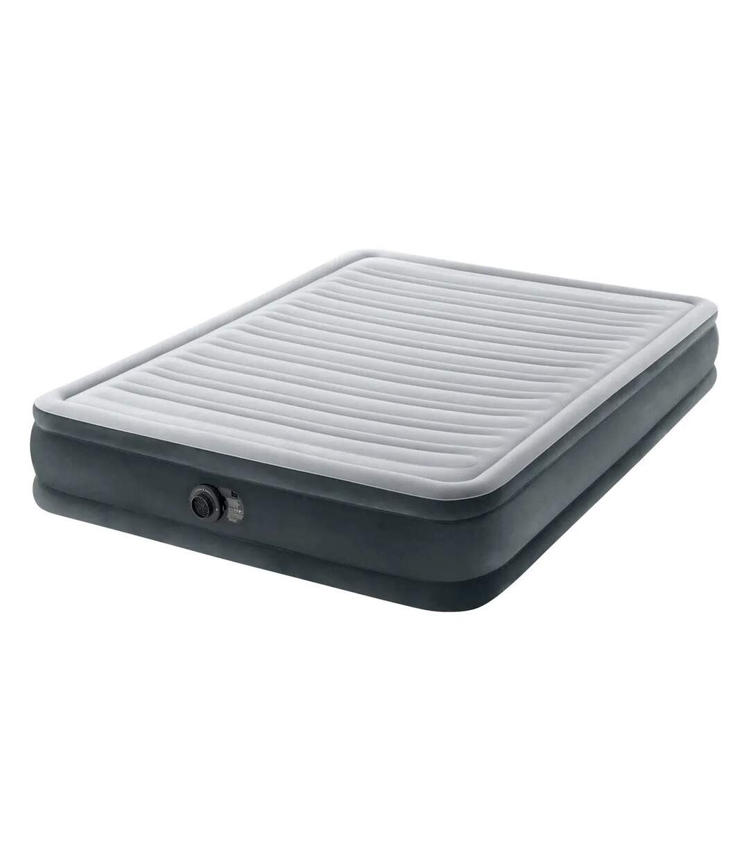 Matelas Gonflable 2 Places Électrique Fibertech 33cm Gris-1