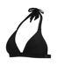 Womens/ladies Lovina Plain Halter Neck Bikini Top Black Regatta-4