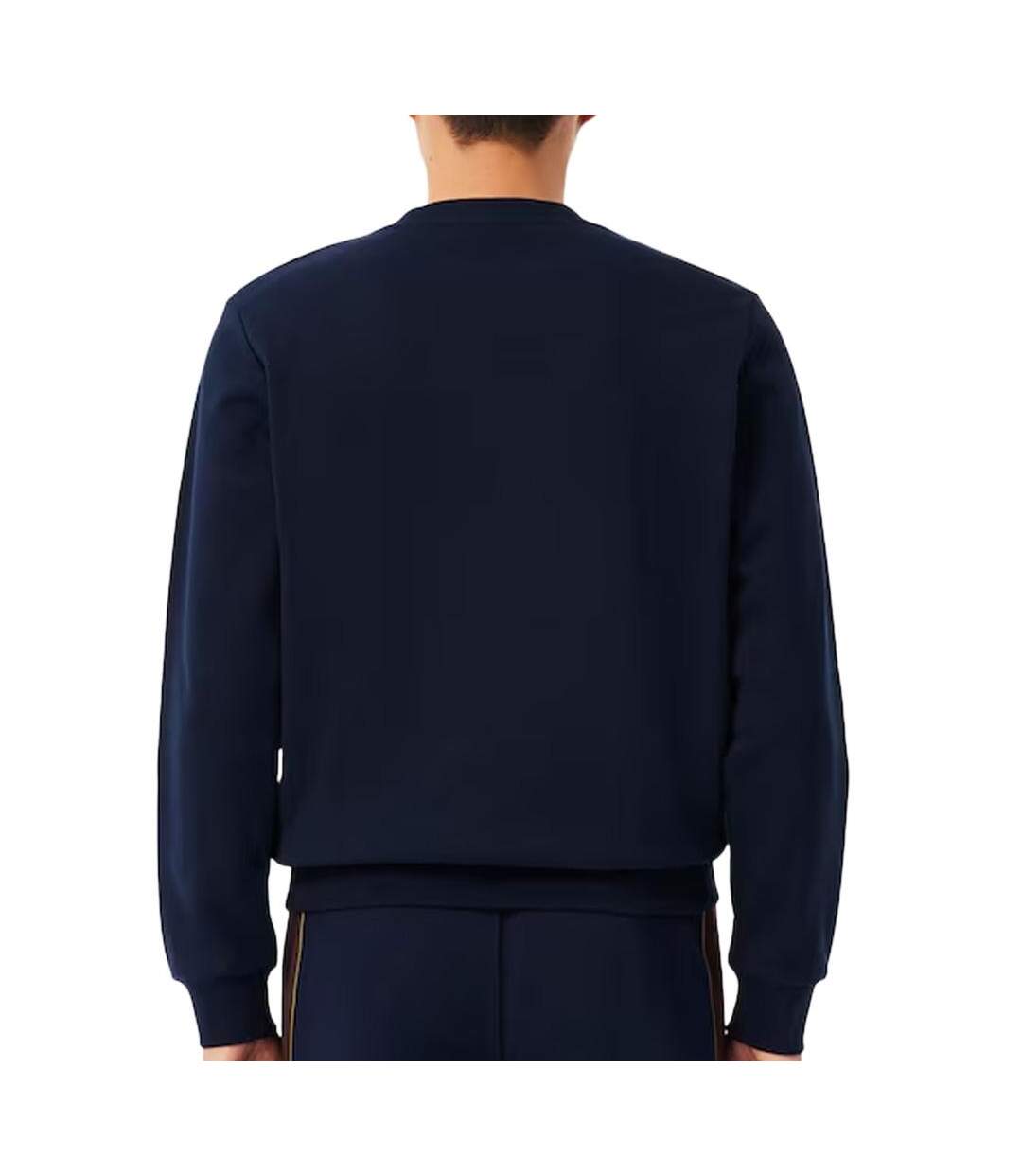Sweat marine/blanc homme lacoste sh5498-2
