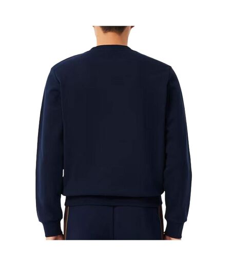 Sweat marine/blanc homme lacoste sh5498