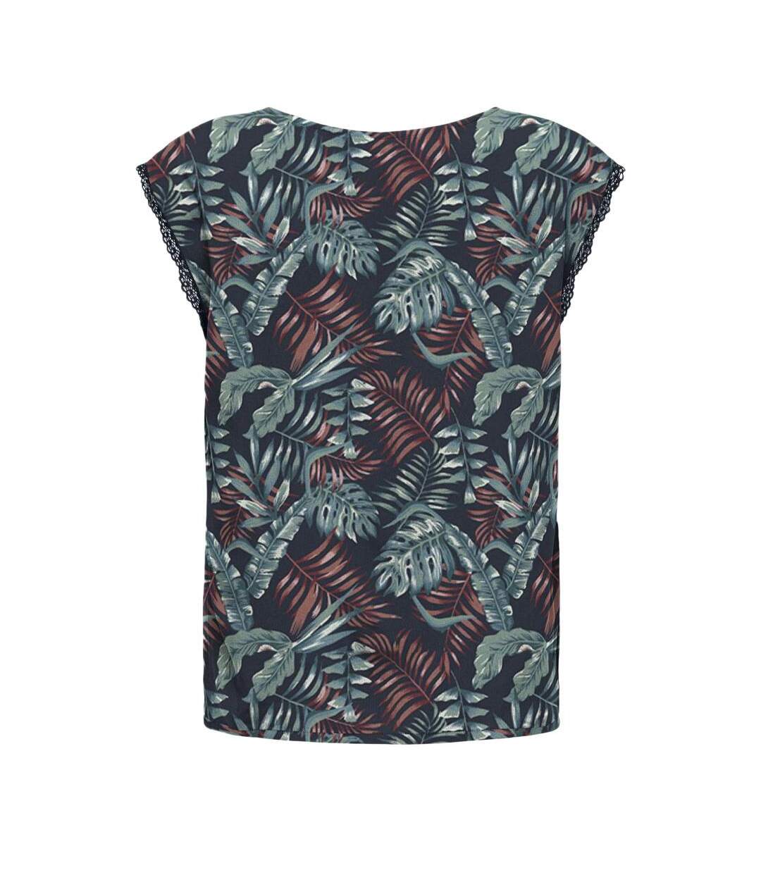 T-Shirt marine imprimé femme only selina - l-2