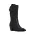 Womens/ladies Feria Embroidered Cowboy Boots Black Rocket Dog-1