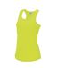 AWDis Just Cool Girlie Fit Sports Ladies Vest / Tank Top (Electric Yellow) - UTRW688