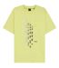 Mens Geometric Stretch Regular T-shirt Green Boss-2