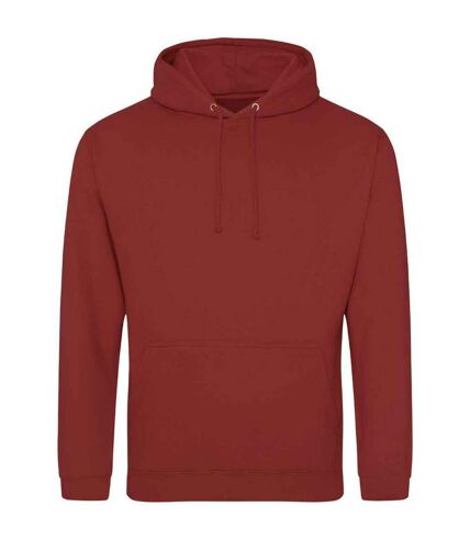 Sweat à capuche college adulte rouge orangé Awdis