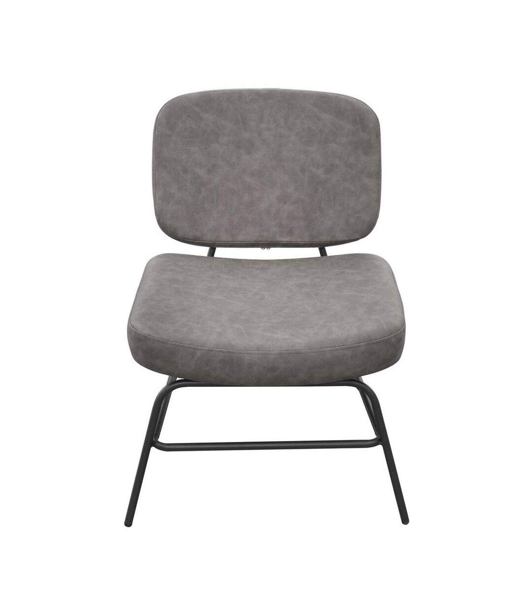 Fauteuil lounge en polyuréthane Detroit Gris-3