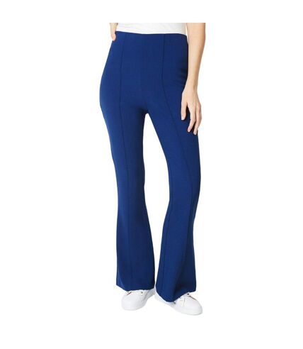 Womens/ladies detail seams trousers navy Principles