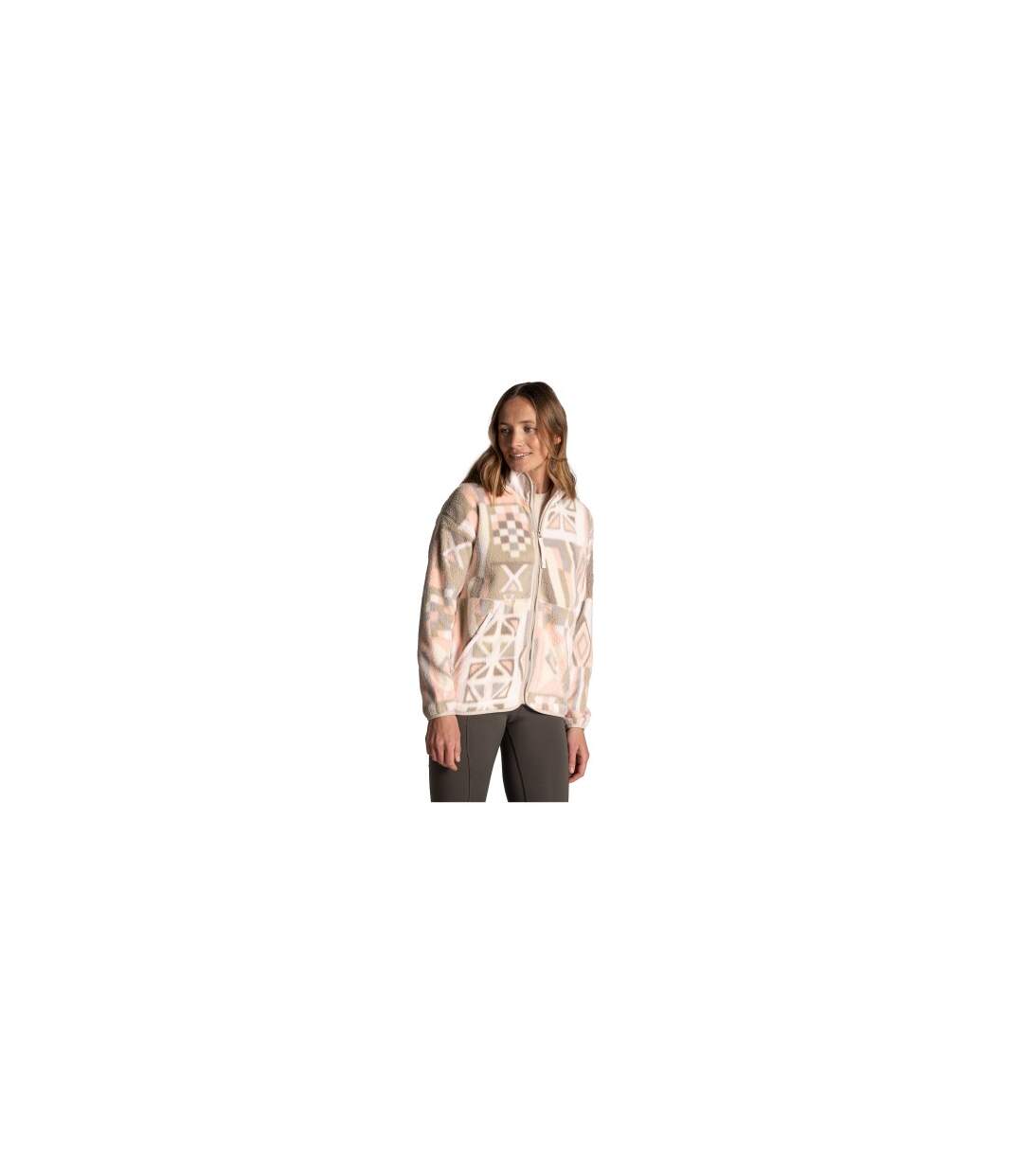 Veste Polaire Motif/style À Motifs Dante Femme Beige À Motifs Craghoppers-1