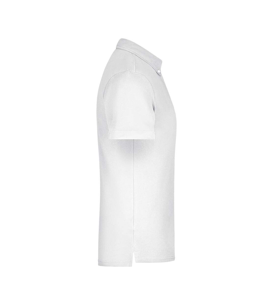 Polo Motif/style Uni Homme Bleu Marine Blanc James And Nicholson-4