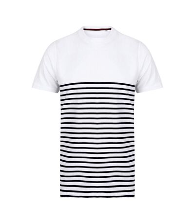 Front Row - T-shirt BRETON - Adulte (Blanc / Bleu marine) - UTRW9331