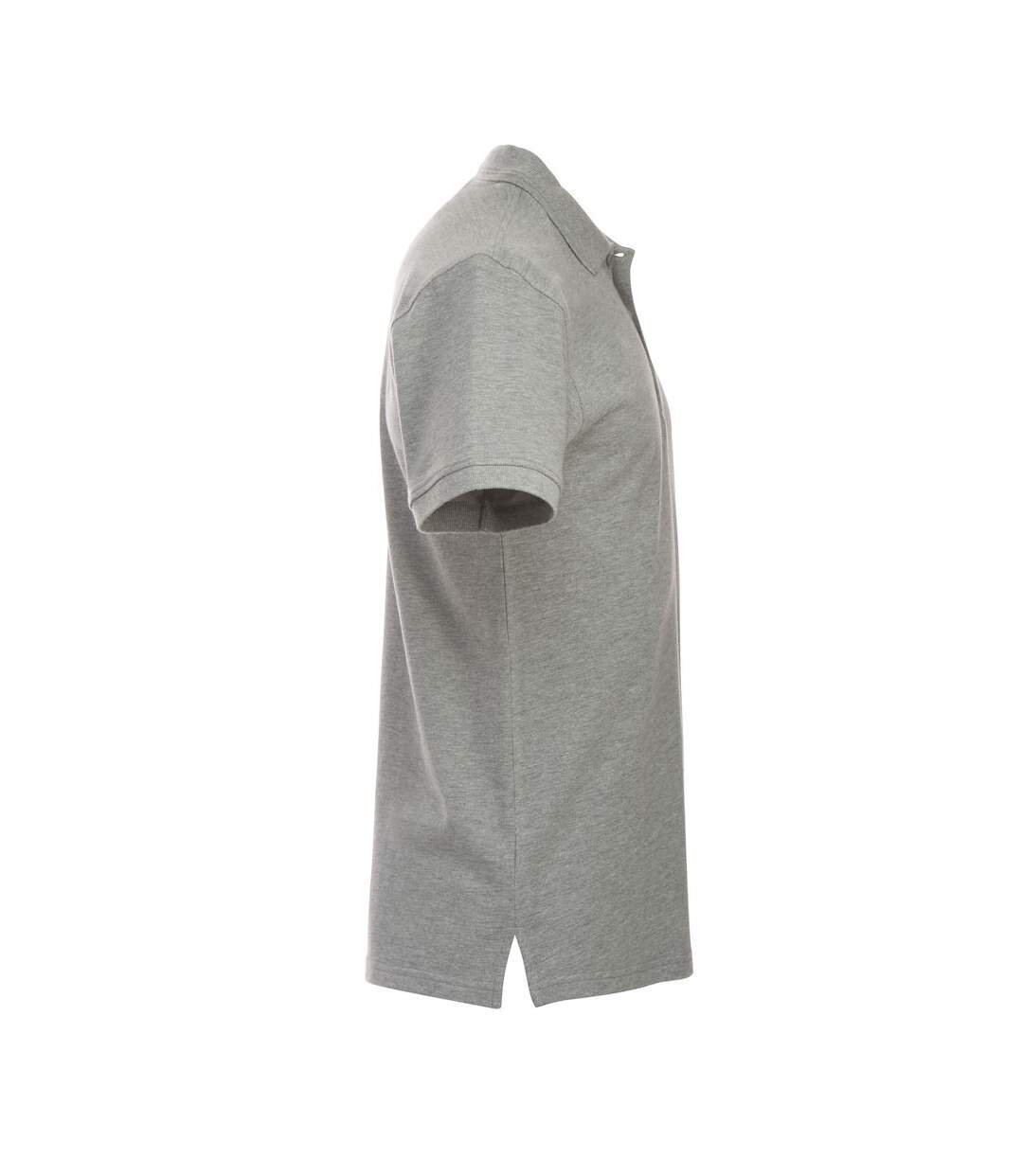 Clique Mens Manhattan Melange Polo Shirt (Gray)