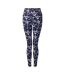 Legging Motif/style Impression À L´encre Influential Femme Bleu Marine Dare 2B-1