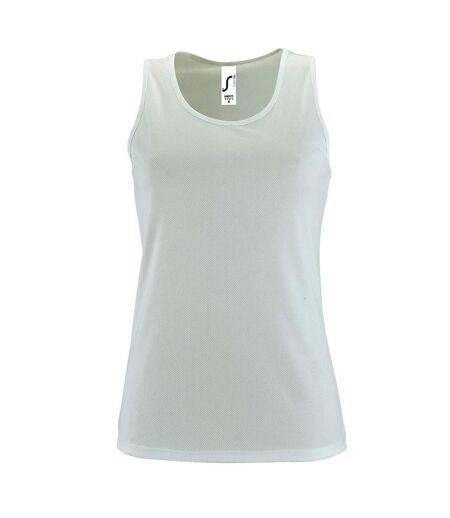 SOLS Womens/Ladies Sporty Performance Sleeveless Tank Top (White) - UTPC3132