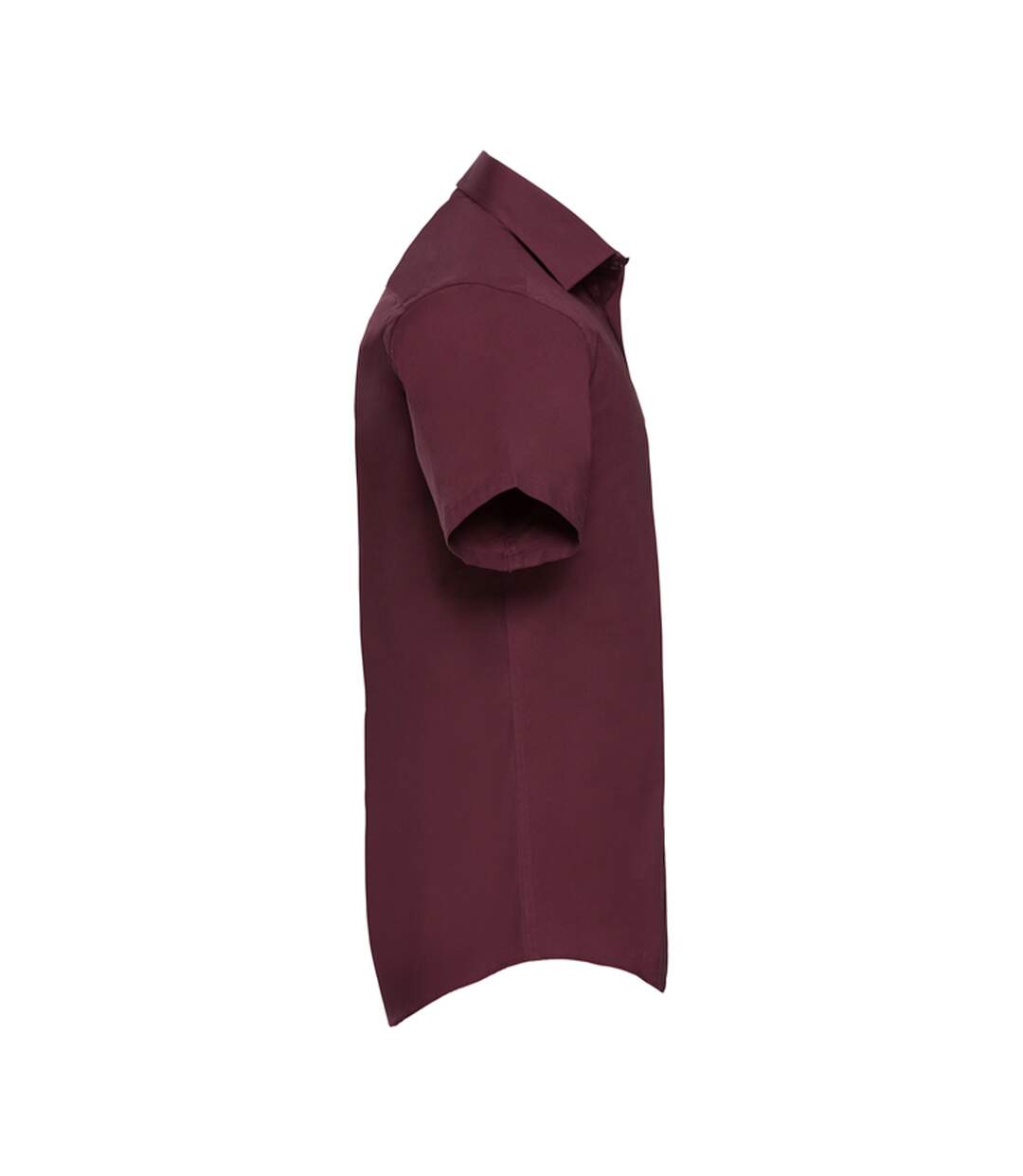 Chemise Manches Courtes Homme Bordeaux Sombre Russell Collection-3