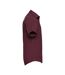 Chemise Manches Courtes Homme Bordeaux Sombre Russell Collection-3