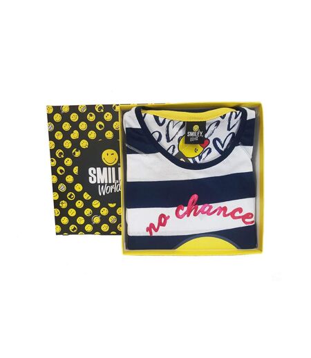 Ensemble de Pyjama Licence Fantaisie Qualité Supérieure Livré en Boite Cadeaux :Smiley, Disney, Santoro