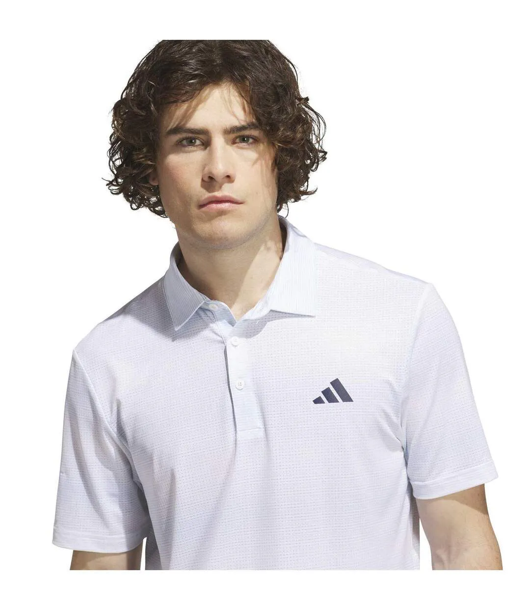 Polo Motif/style À Rayures Ultimate Homme Bleu Ciel Adidas-4
