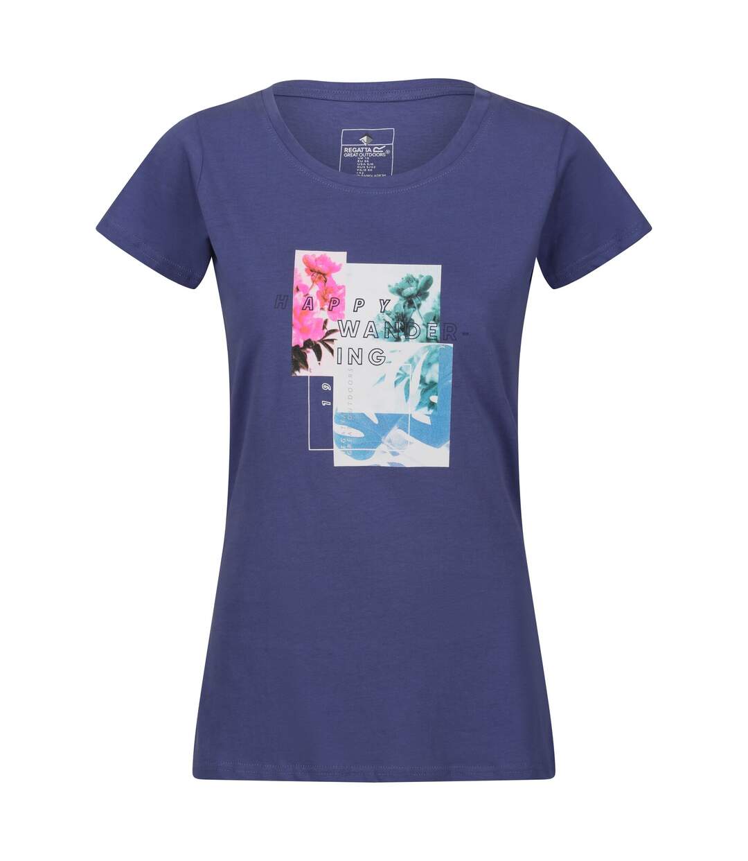 T-shirt Breezed Happy Wandering Femme Denim Regatta-2