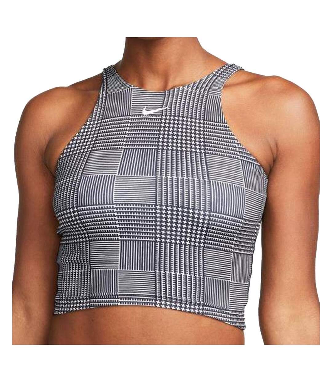 Débardeur Noir/Gris Femme Nike Crop Tank - L-1