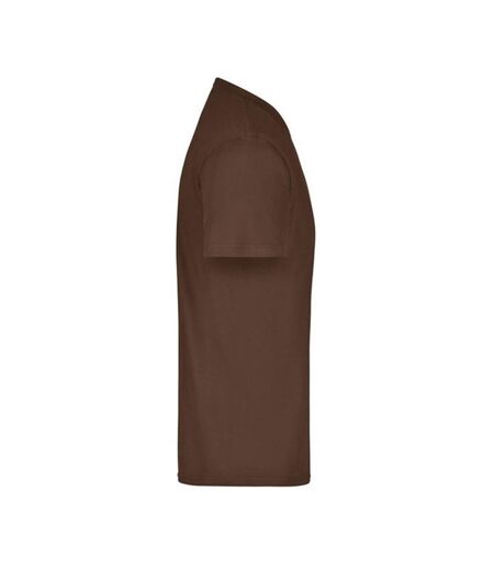 T-shirt Medium Adulte Marron James And Nicholson